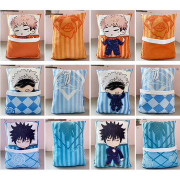 Anime Jujutsu Kaisen Guerra de Hechiceros Juguete de Felpa Almohada de Doble Cara Suave Cómodos